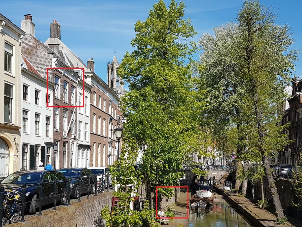 Large Historical Apartment & Canal Terrace Utrecht Exterior foto
